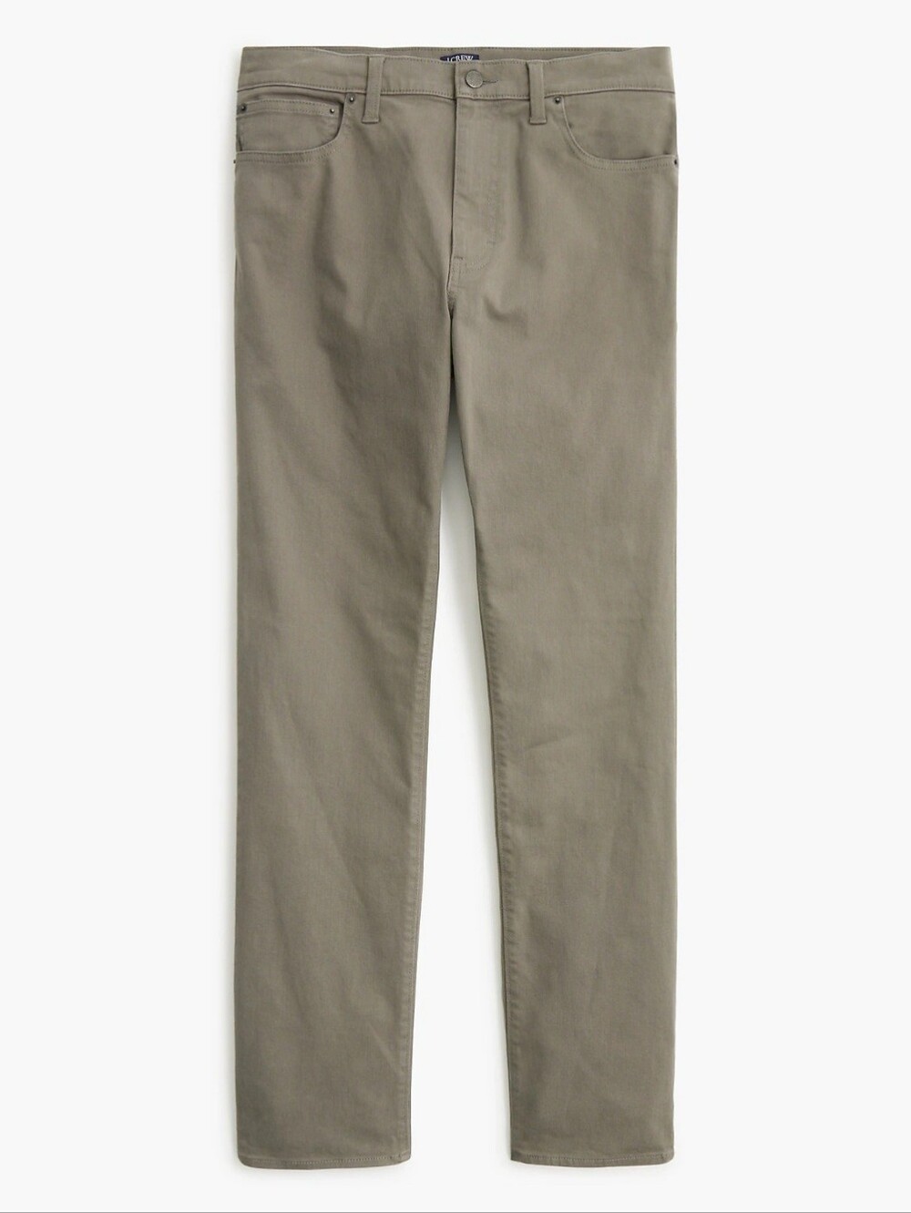 J. Crew Factory Straight-fit garment-dyed five-pocket jean - Dusty Charcoal